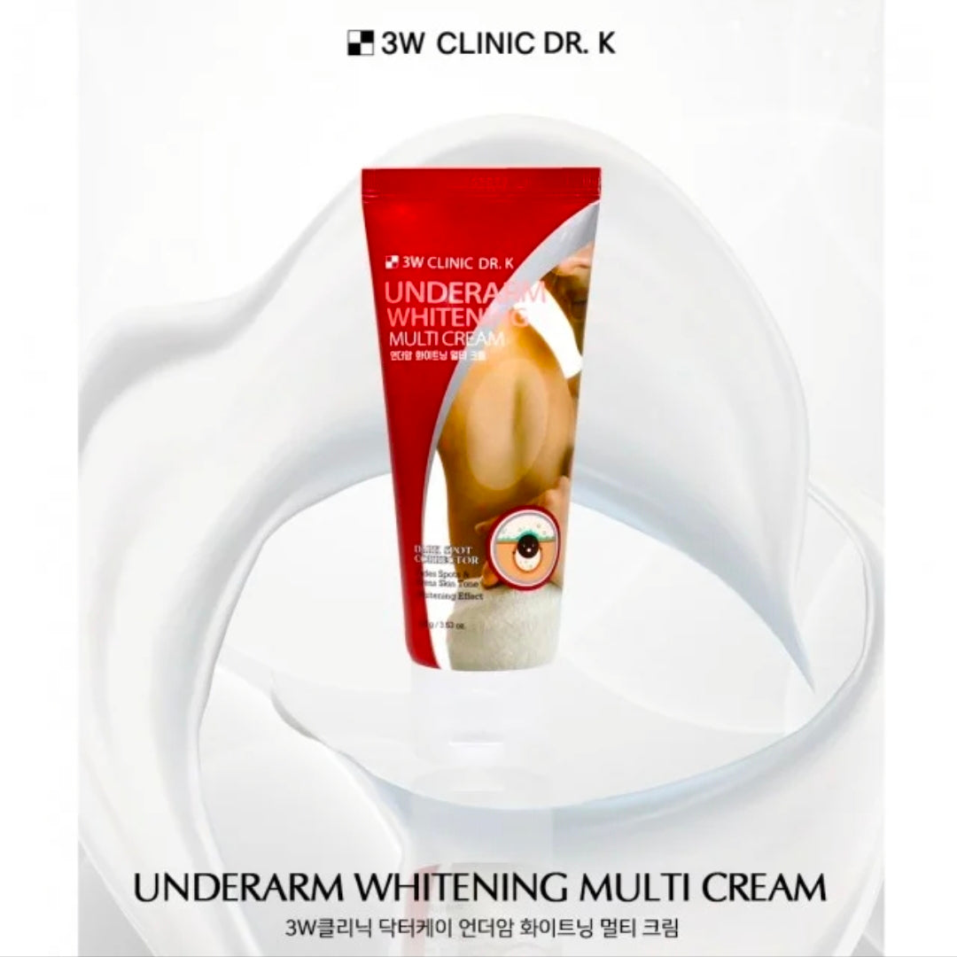 كريم تبييض المناطق الحساسة متعدد الاستخدامات 3دبليو كلينك (3W Clinic Dr.K Underarm Whitening Multi Cream)