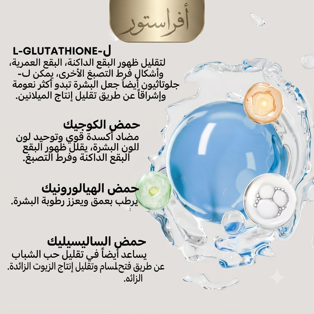 سيروم التبييض والمرطب بالـ إل-جلوتاثيون ألمويس (Almoes Whitening Serum ++ L-Glutathione)