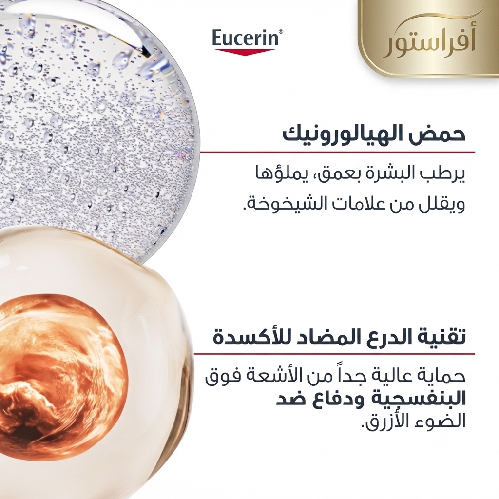 فلويد واقي الشمس لحماية البشرة ومقاومة التجاعيد فوتوإيج كنترول SPF 50+ يوسيرين (Eucerin Photoaging Control Sun Fluid SPF 50+)