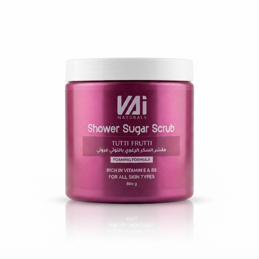 مجموعة مقشرات السكر الرغوية الفاخرة للعناية بالبشرة من ڤاي ناتشورالز (VAI Naturals Shower Sugar Scrub Collection)