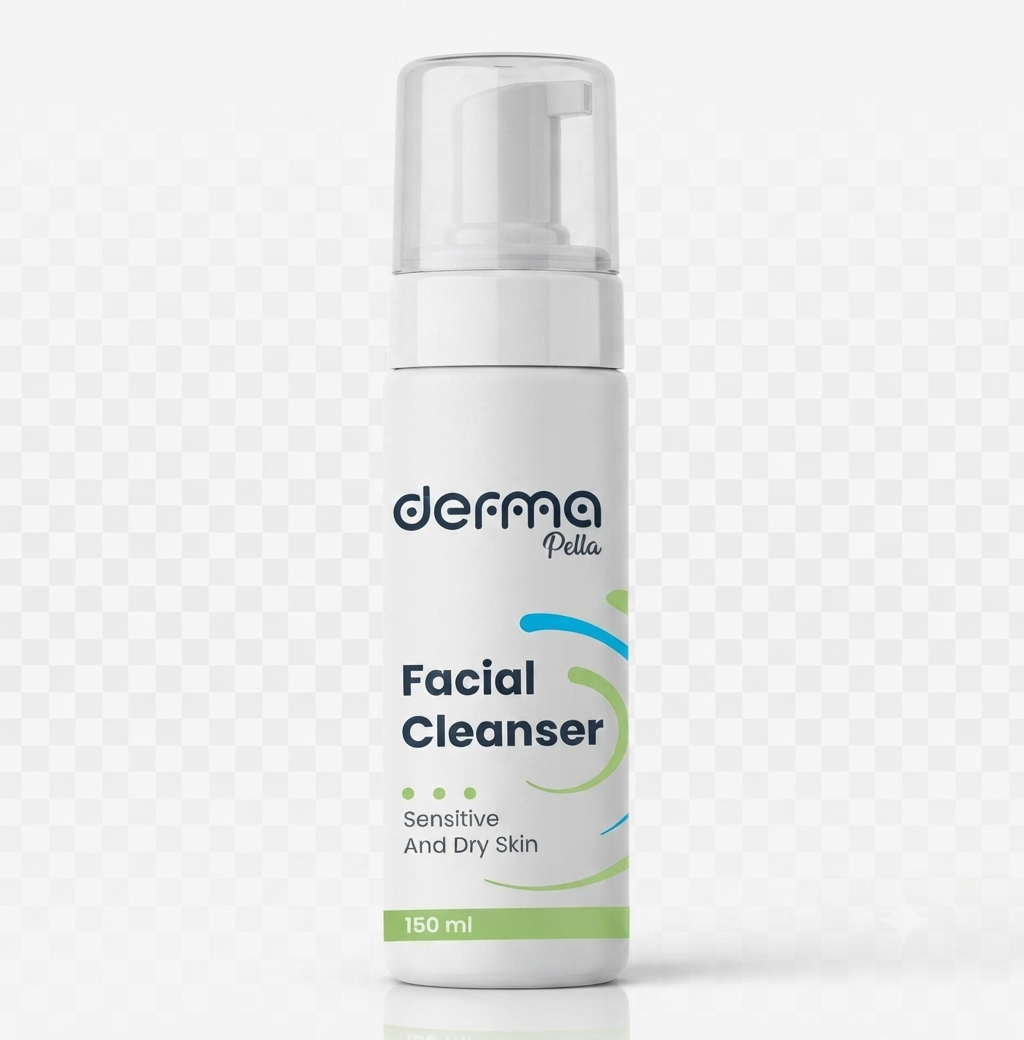 غسول الوجه للبشرة الحساسة والجافة من ديرما بيلا (Derma Pella Facial Cleanser for Sensitive and Dry Skin)