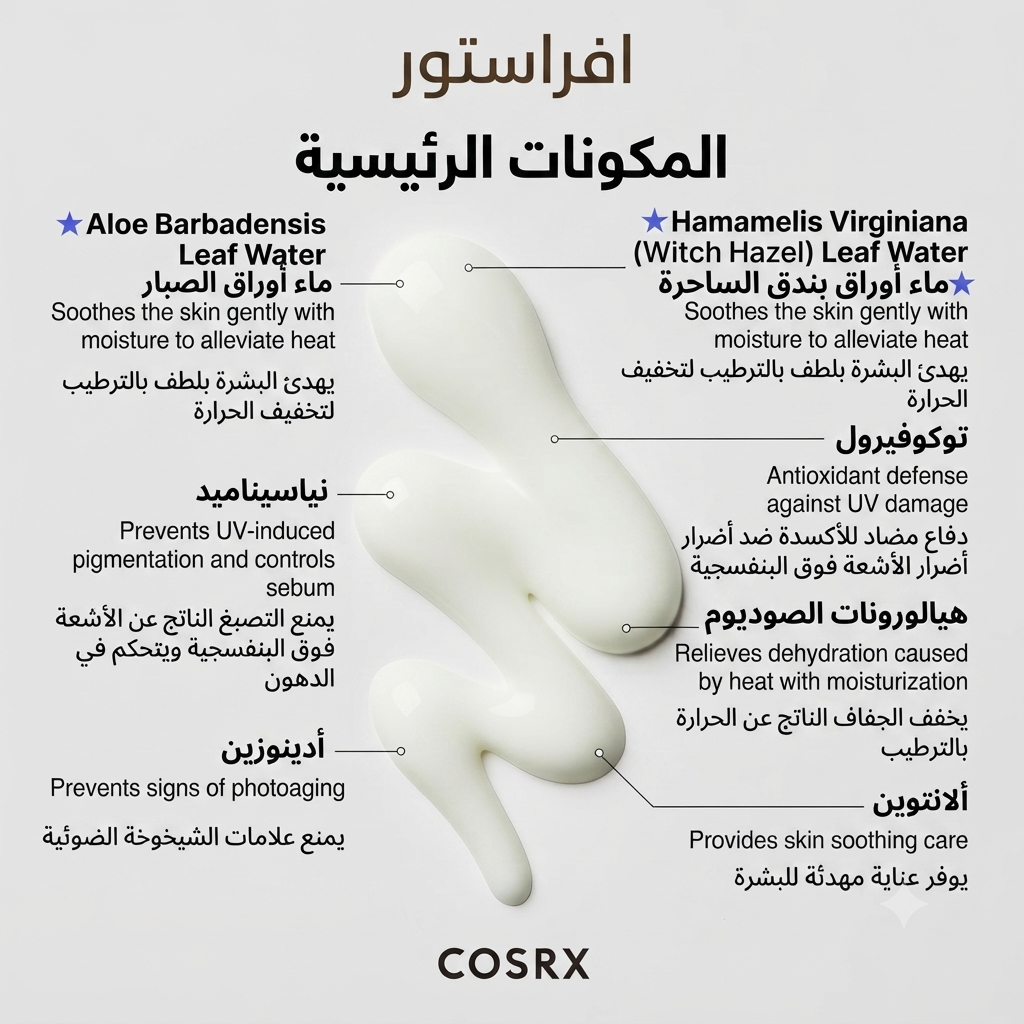 واقي الشمس الخفيف وغير المرئي كوزرسكس (COSRX Ultra-Light Invisible Sunscreen SPF 50+)