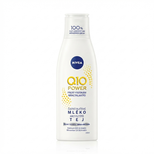 حليب التنظيف المقاوم للفقاعقات والتجاعيد كيو 10 باور نيفيا (Nivea Q10 Power Anti-Wrinkle Cleansing Milk)