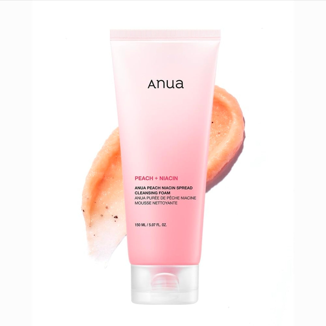رغوة تنظيف البشرة بالخوخ والنياسين من أنوا (Anua Peach Niacin Spread Cleansing Foam)