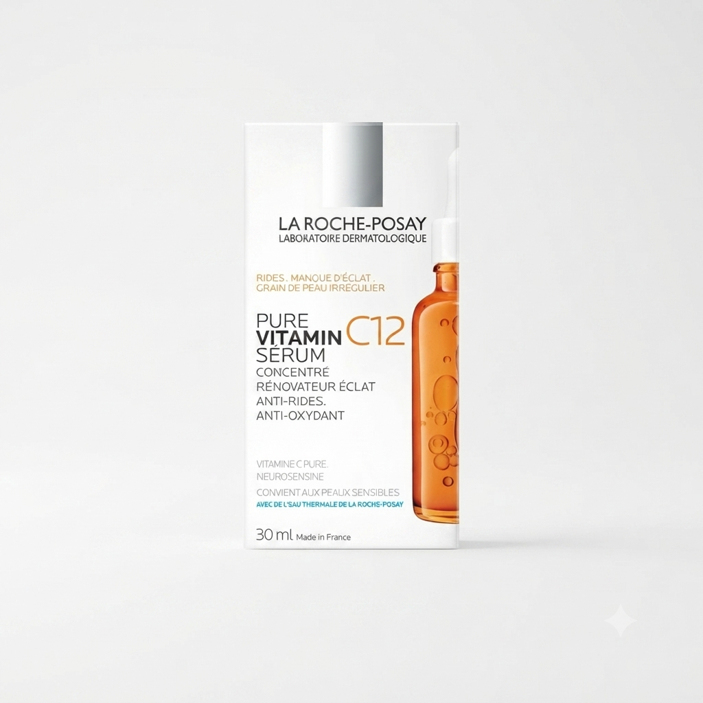 سيروم فيتامين سي 12 النقي بيور فيتامين سي سي 12 لاروش بوزيه (La Roche-Posay Pure Vitamin C12 Serum)