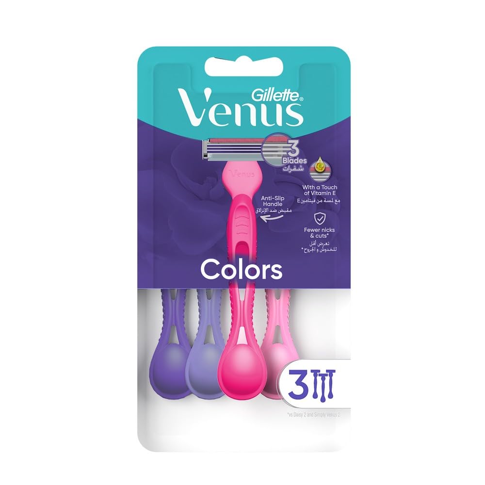 🌸 شفرات الحلاقة النسائية جيليت فينوس كولورز

(Gillette Venus Colors)