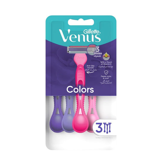 🌸 شفرات الحلاقة النسائية جيليت فينوس كولورز

(Gillette Venus Colors)