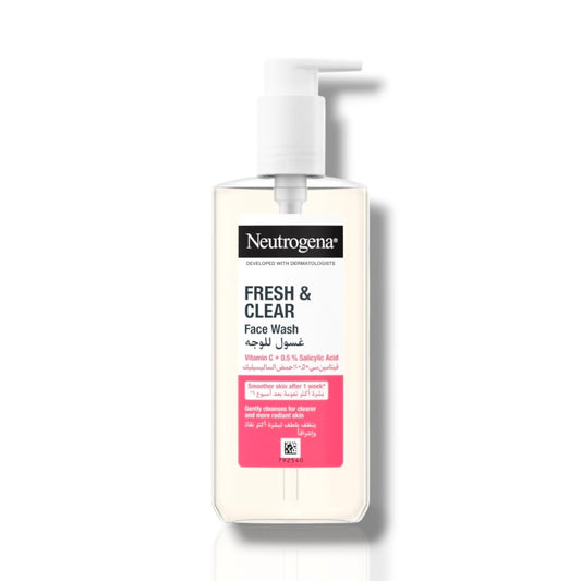 غسول الوجه فريش آند كلير بفيتامين سي وحمض الساليسيليك من نيتروجينا (Neutrogena Fresh & Clear Face Wash with Vitamin C + 0.5% Salicylic Acid)