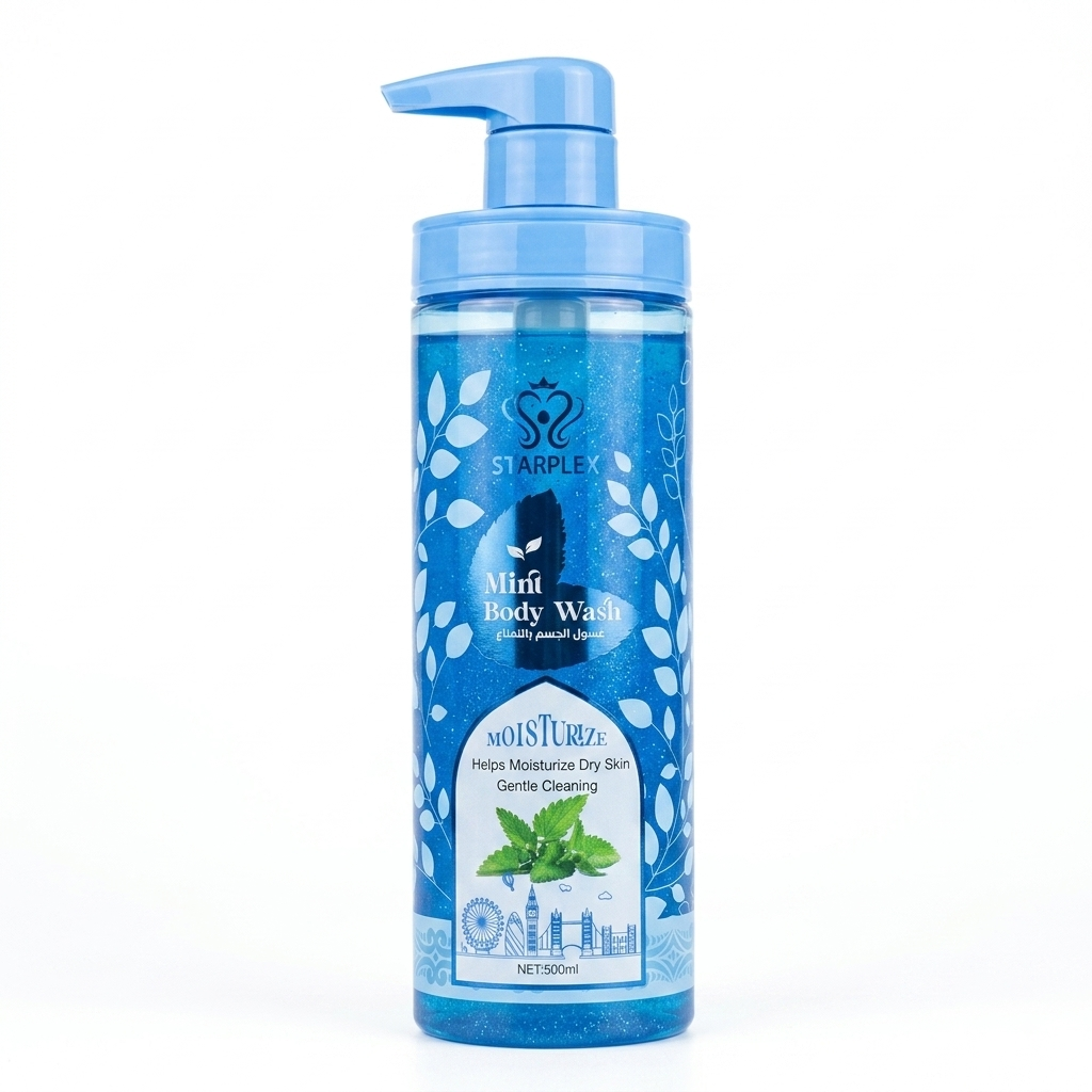 غسول الجسم المرطب بماء الورد والنعناع من ستاربلكس (Starplex Body Wash)