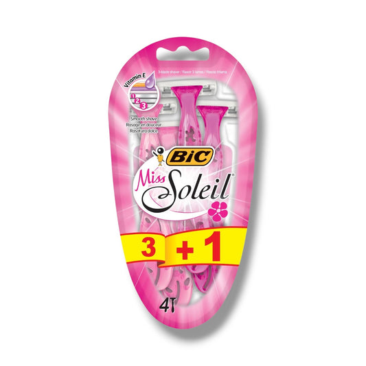 🌸 شفرات الحلاقة النسائية بيج مس سوليه

(BiC Miss Soleil 3+1)