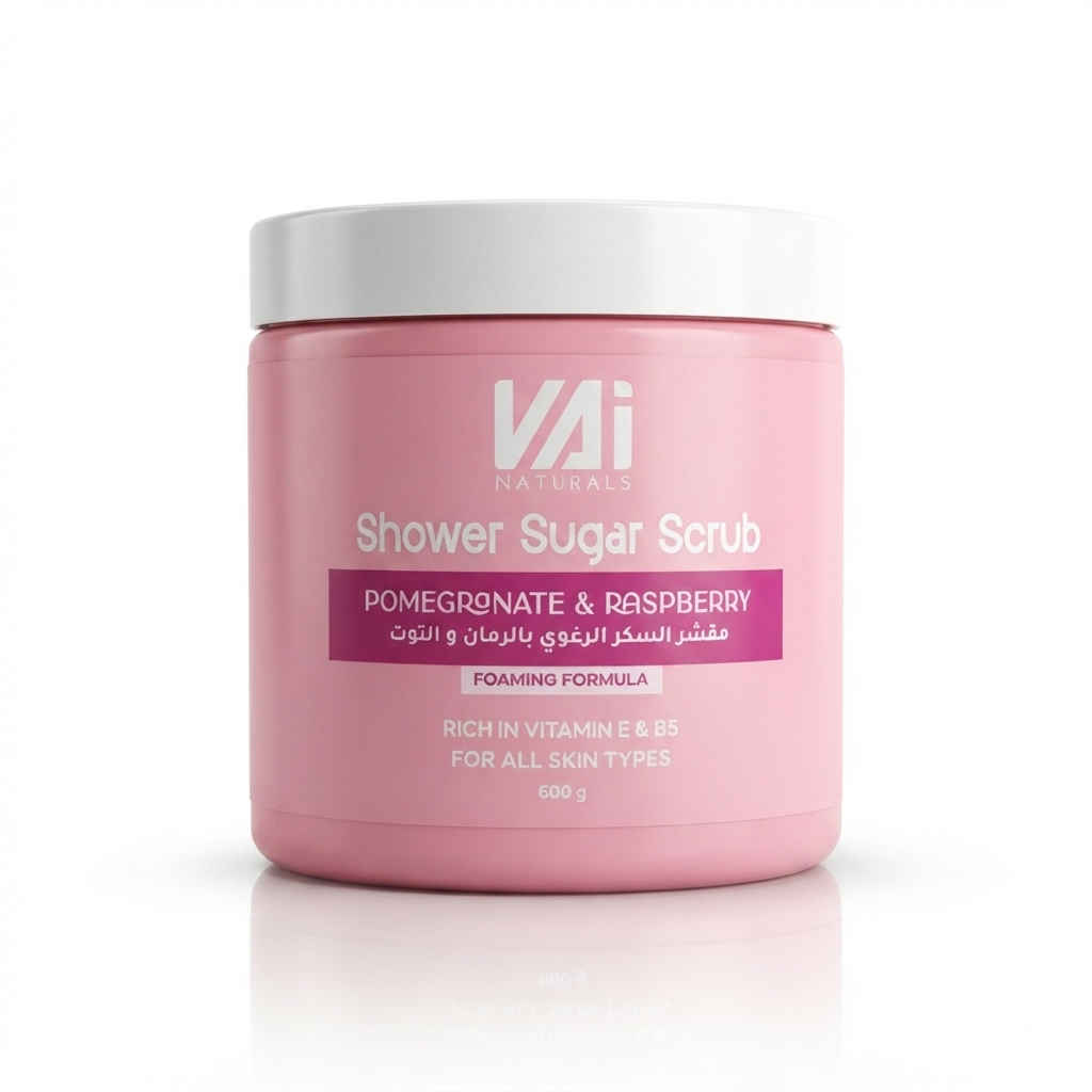 مجموعة مقشرات السكر الرغوية الفاخرة للعناية بالبشرة من ڤاي ناتشورالز (VAI Naturals Shower Sugar Scrub Collection)