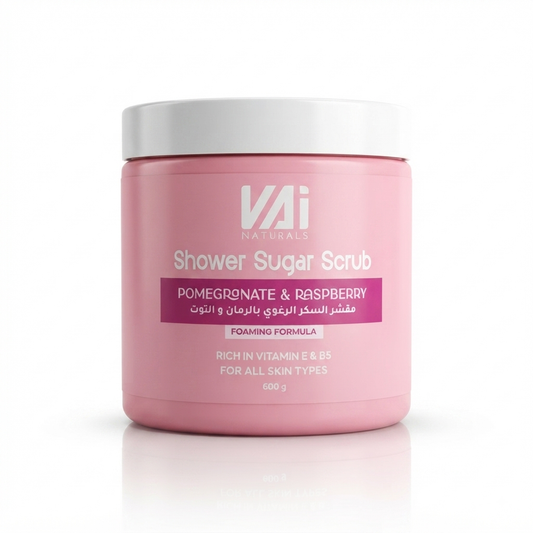 مجموعة مقشرات السكر الرغوية الفاخرة للعناية بالبشرة من ڤاي ناتشورالز (VAI Naturals Shower Sugar Scrub Collection)