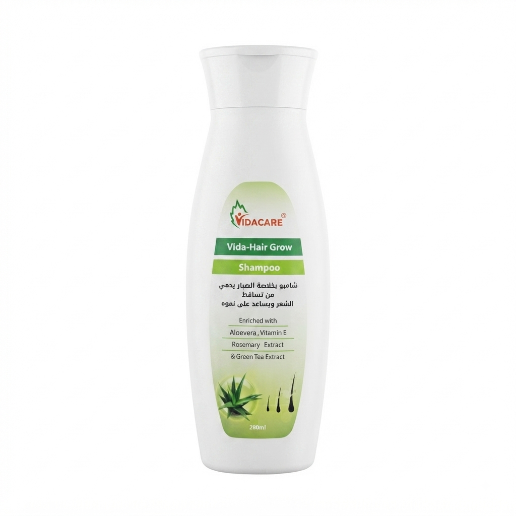 شامبو فيدا-هير جرو بخلاصة الصبار لنمو الشعر من فيداكير (VidaCare Vida-Hair Grow Shampoo)