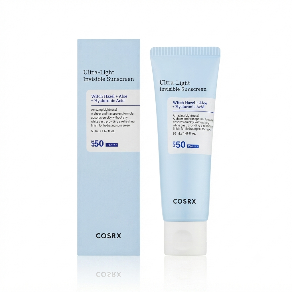 واقي الشمس الخفيف وغير المرئي كوزرسكس (COSRX Ultra-Light Invisible Sunscreen SPF 50+)