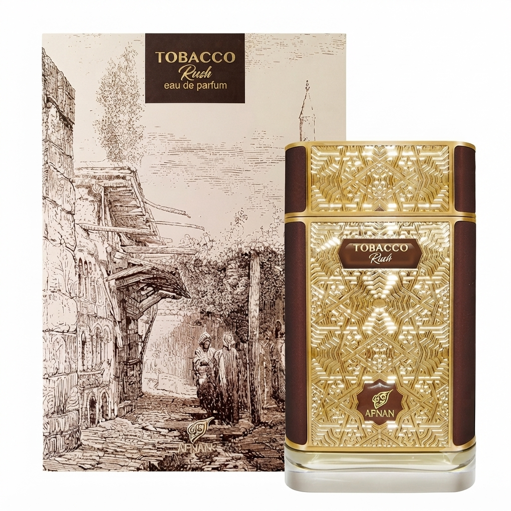 عطر "توباكو راش" (Tobacco Rush) أو دو بارفان للجنسين من علامة أفنان (Afnan)