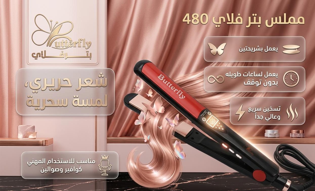 مملس شعر بترفلاي 480 الاحترافي