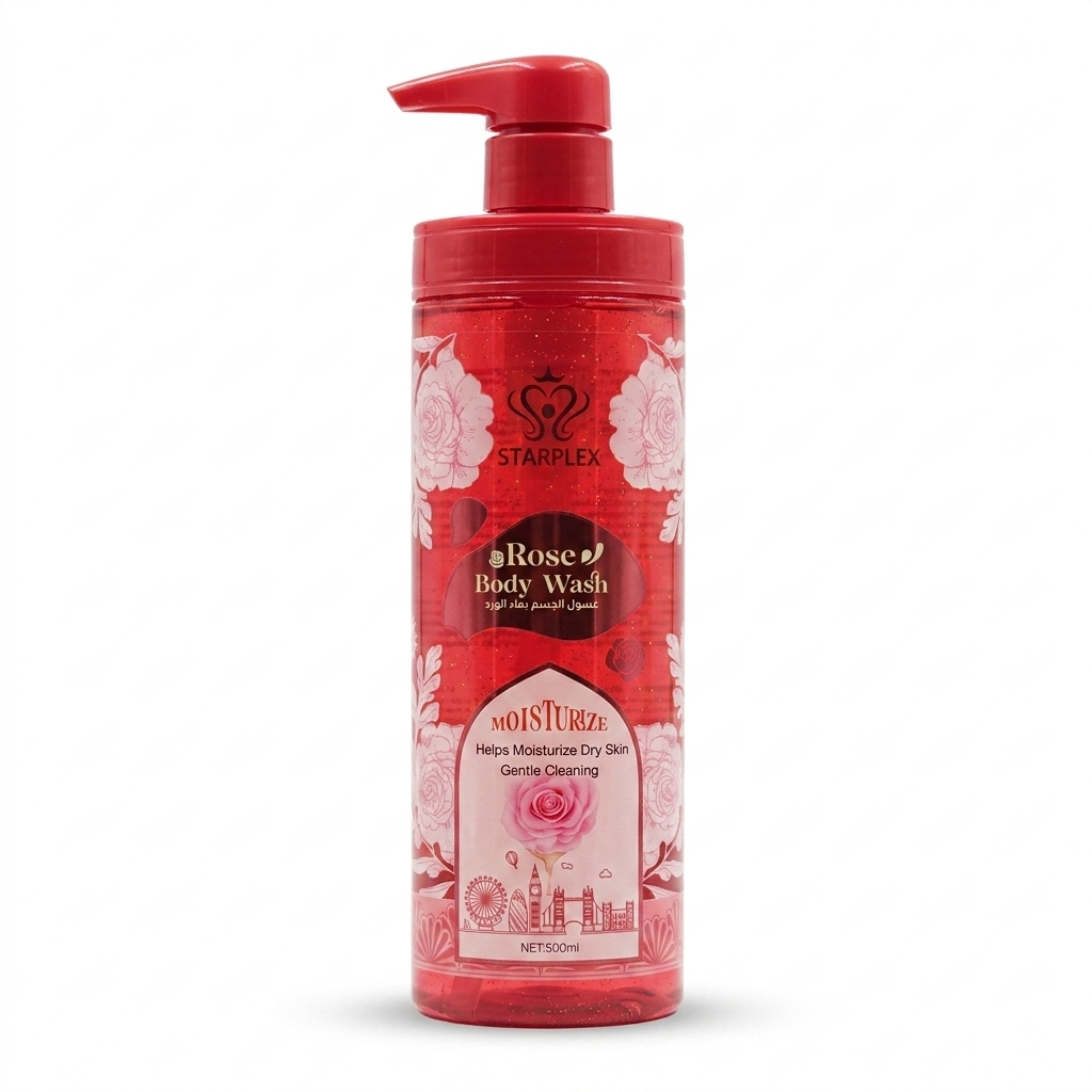 غسول الجسم المرطب بماء الورد والنعناع من ستاربلكس (Starplex Body Wash)