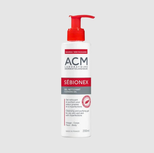 غسول جل سيبيونكس للبشرة الدهنية من إيه سي إم (ACM Sebionex Cleansing Gel)