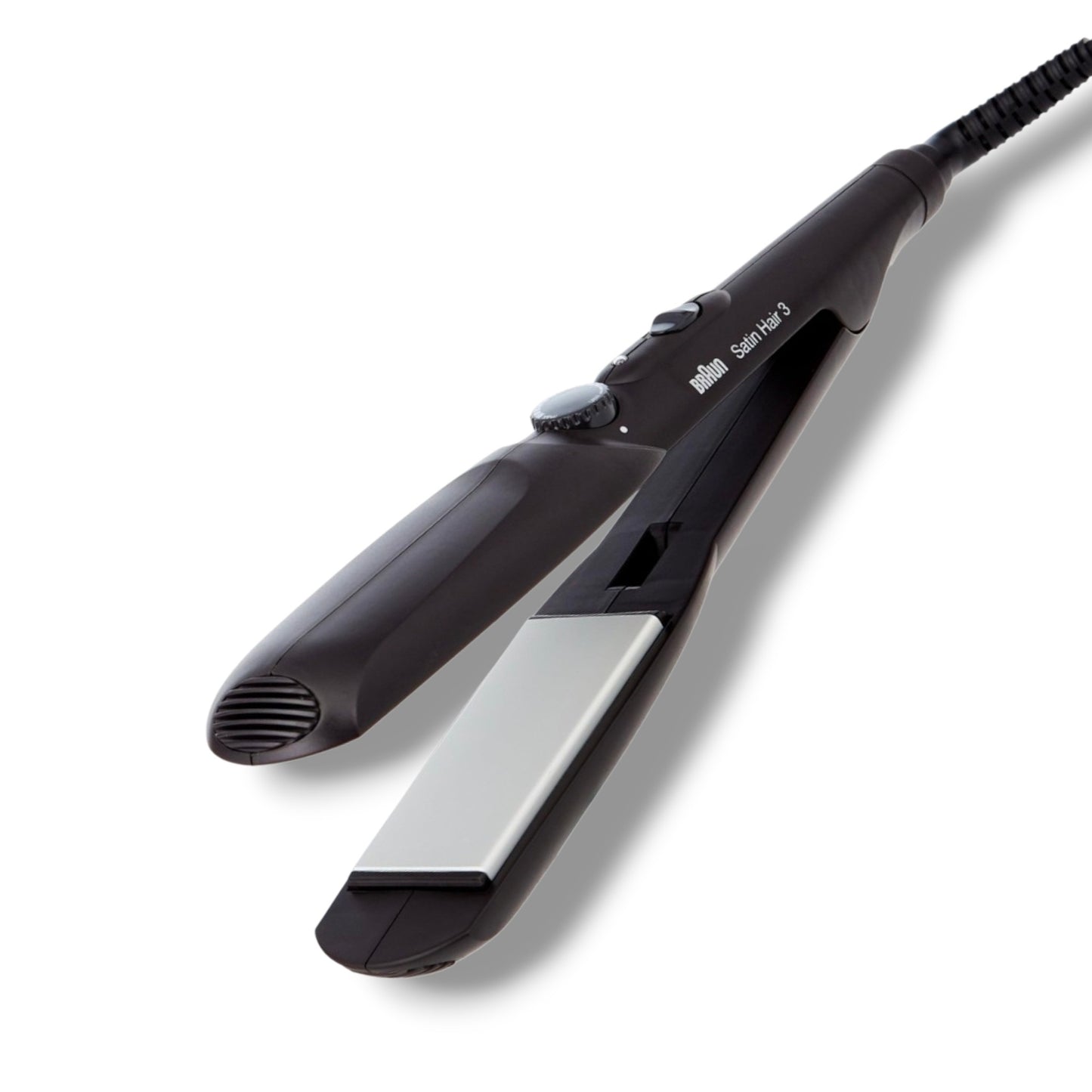 مكواة فرد وتمليس الشعر العريضة براون ساتين هير 3 (Braun Satin Hair 3 Wide Plates Hair Straightener)