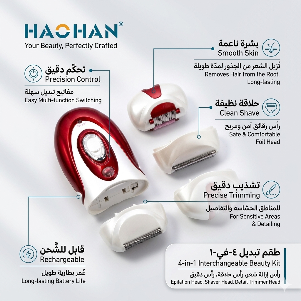Haohan 3-in-1 Women's Hair Removal