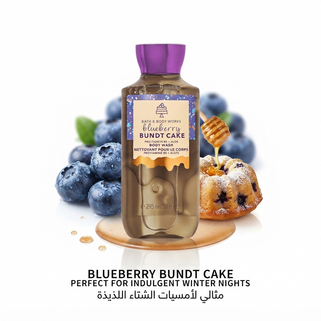 غسول الجسم بلوبيري بوندت كيك من باث آند بودي ووركس (Bath & Body Works Blueberry Bundt Cake Body Wash)