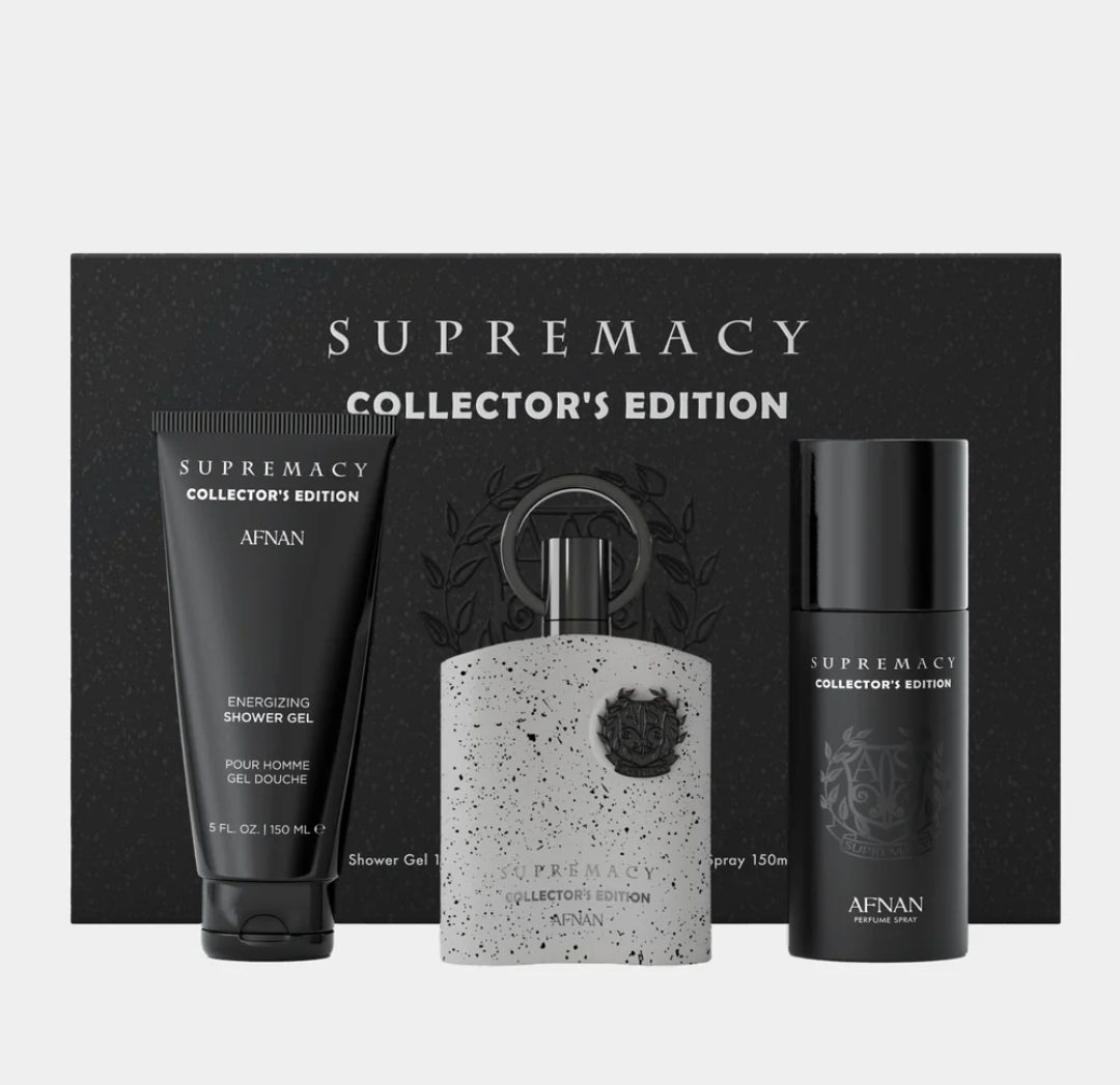 طقم هدايا عطور أفنان سوبرماسي كوليكتورز إديشن (Afnan Supremacy Collector's Edition) للرجال
