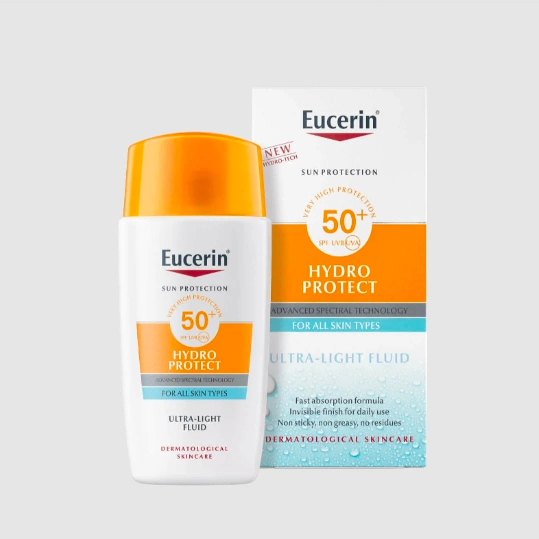 واقي الشمس هايدرو بروتكت الترا خفيف SPF 50+ يوسيرين (Eucerin Hydro Protect Ultra-Light Fluid SPF 50+)