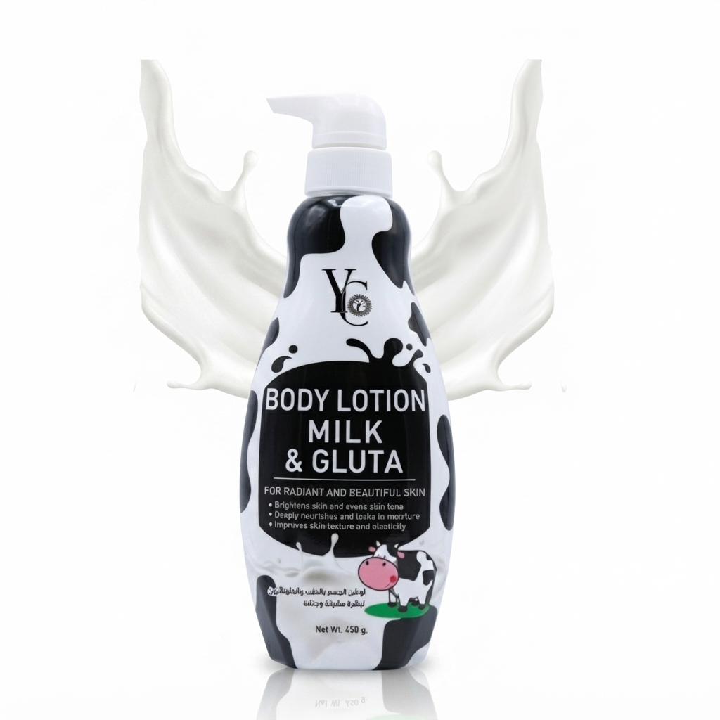لوشن الجسم بالحليب والجلوتا واي سي (YC Body Lotion Milk & Gluta)