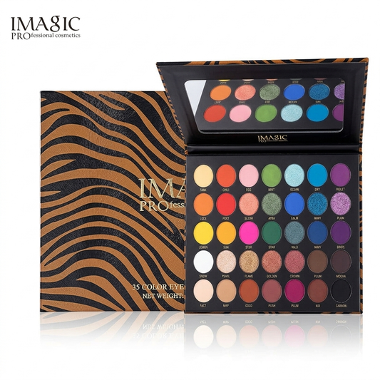 IMAGIC Professional 35 Color Zebra Eyeshadow Palette (IMAGIC EY-324)