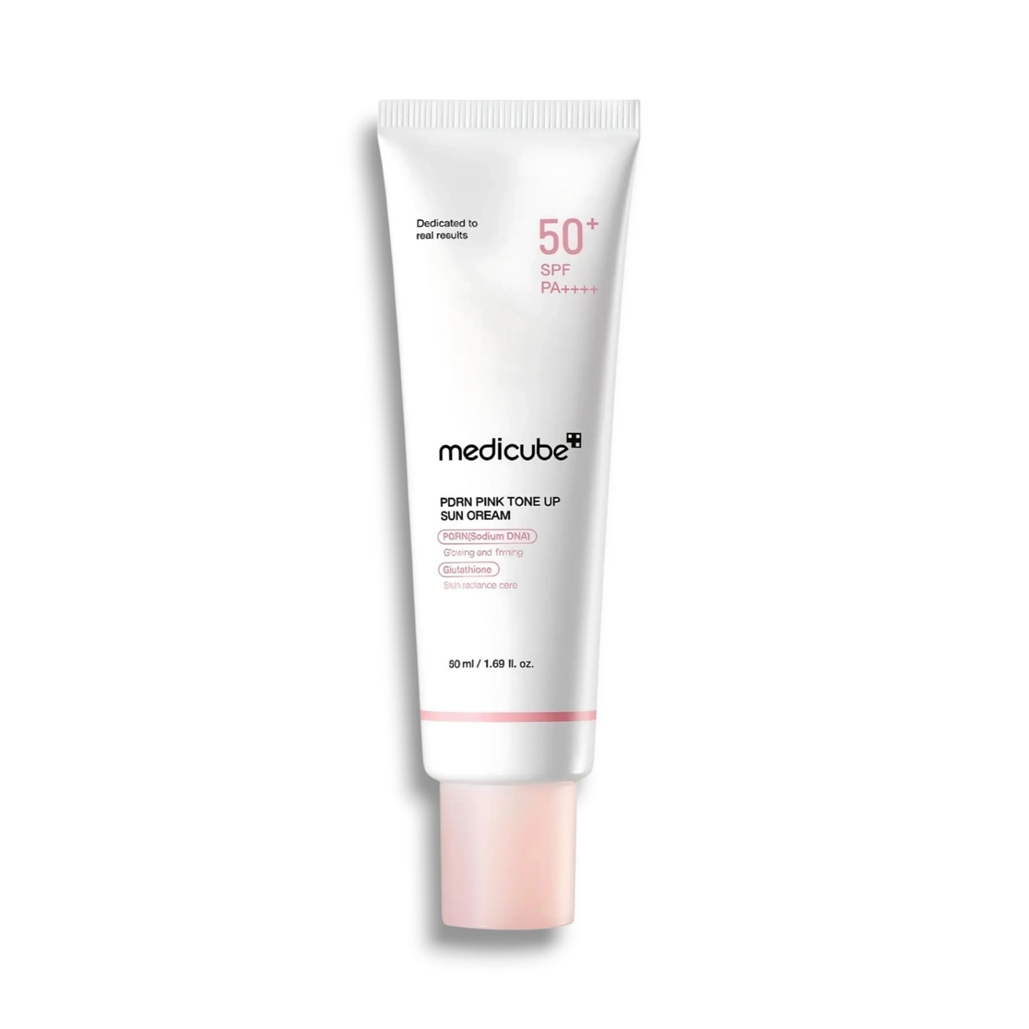 كريم واقي الشمس بيدرن بينك تون أب SPF 50+ ميدي كيوب (Medicube PDRN Pink Tone Up Sun Cream SPF 50+)