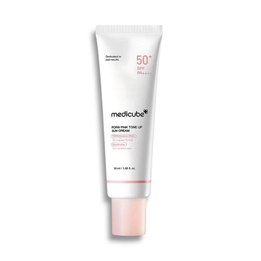 كريم واقي الشمس بيدرن بينك تون أب SPF 50+ ميدي كيوب (Medicube PDRN Pink Tone Up Sun Cream SPF 50+)