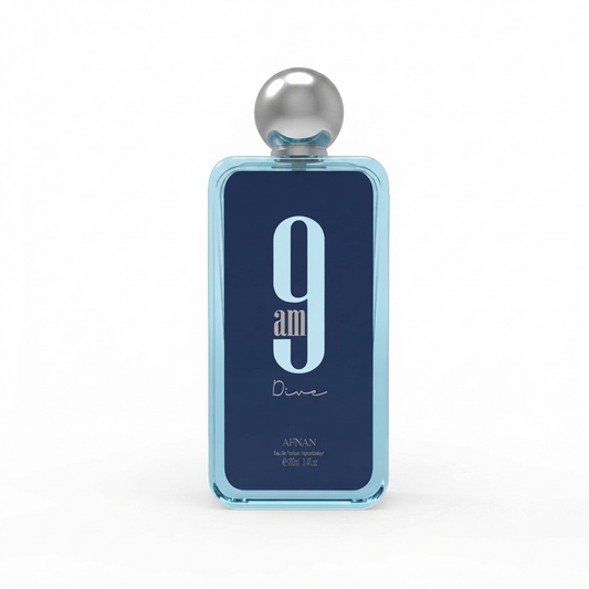 عطر أفنان 9 صباحاً دايف (Afnan 9 AM Dive)، وهو ماء عطر (Eau de Parfum)