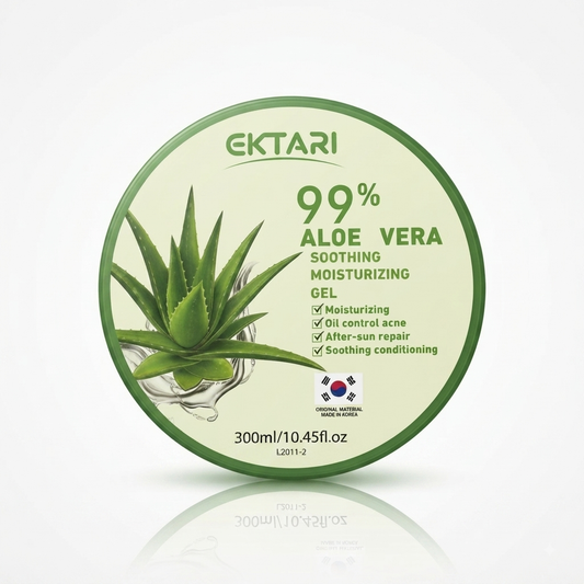 جل الصبار المهدئ والمرطب 99% من إكتاري (Ektari 99% Aloe Vera Soothing & Moisturizing Gel)