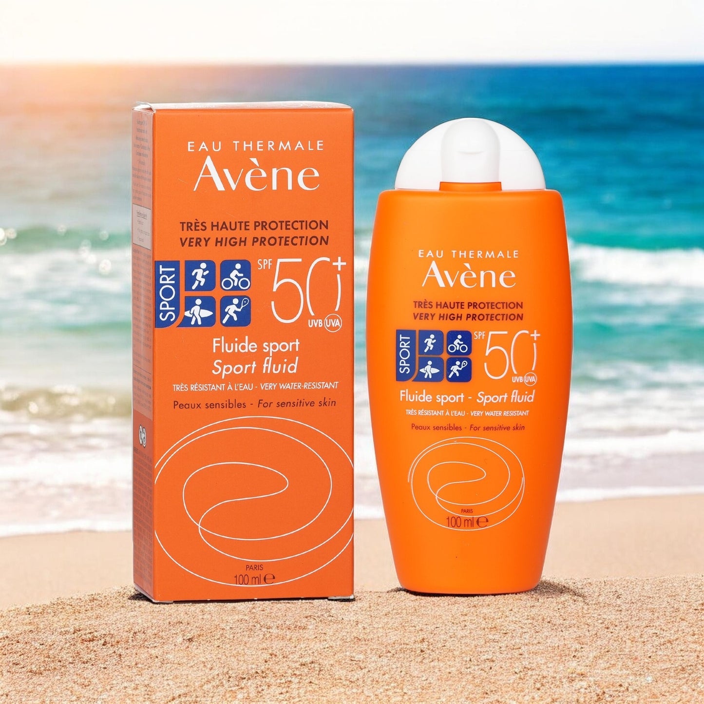 صن واقي شمس رياضي سائل عالي الحماية بعامل حماية SPF50+، 100