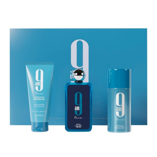 مجموعة هدايا العطر المنعش أفنان 9 صباحاً دايف (Afnan 9 AM Dive Gift Set)