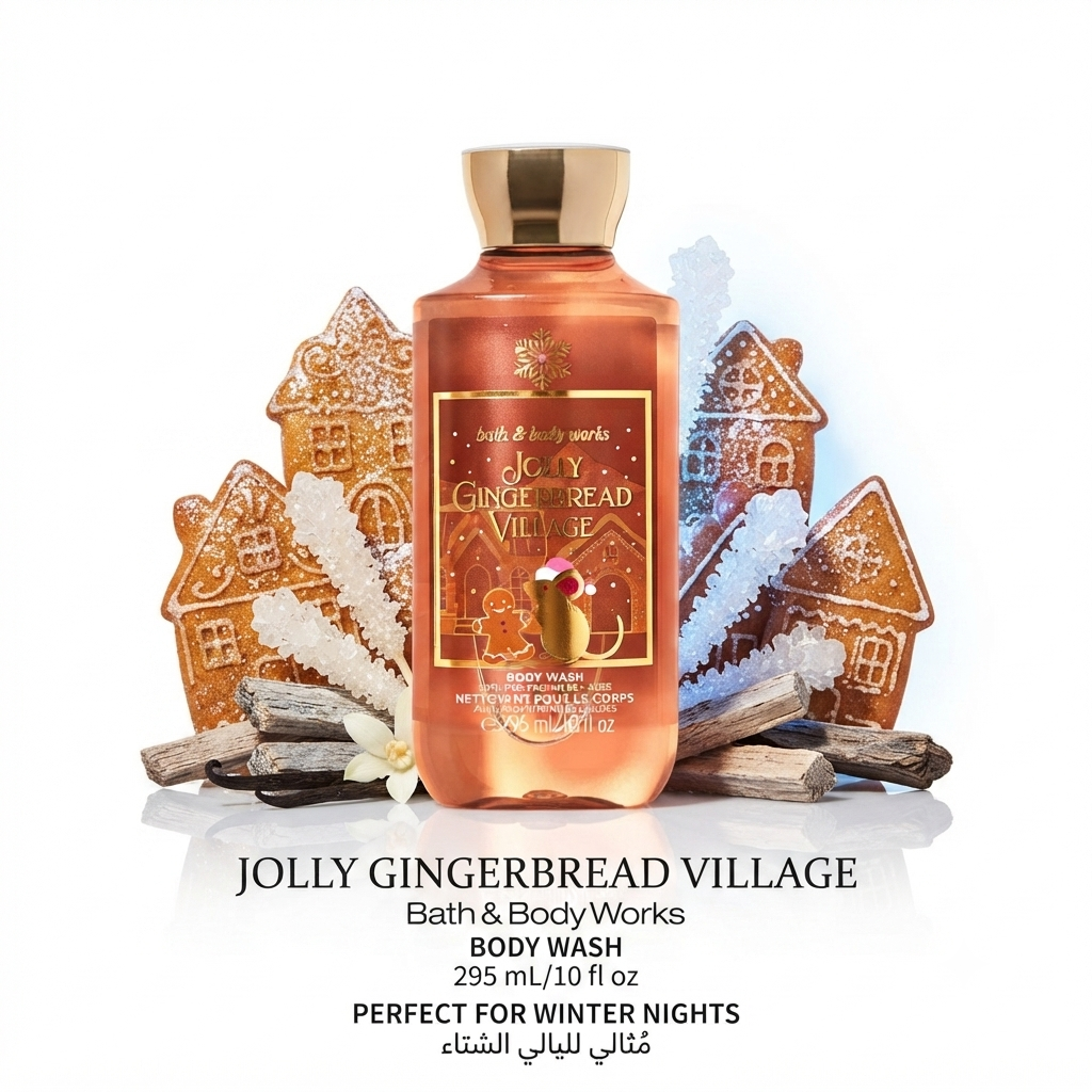 غسول للجسم جولي جينجربيرد فيليدج من باث آند بودي ووركس (Bath & Body Works Jolly Gingerbread Village Body Wash)