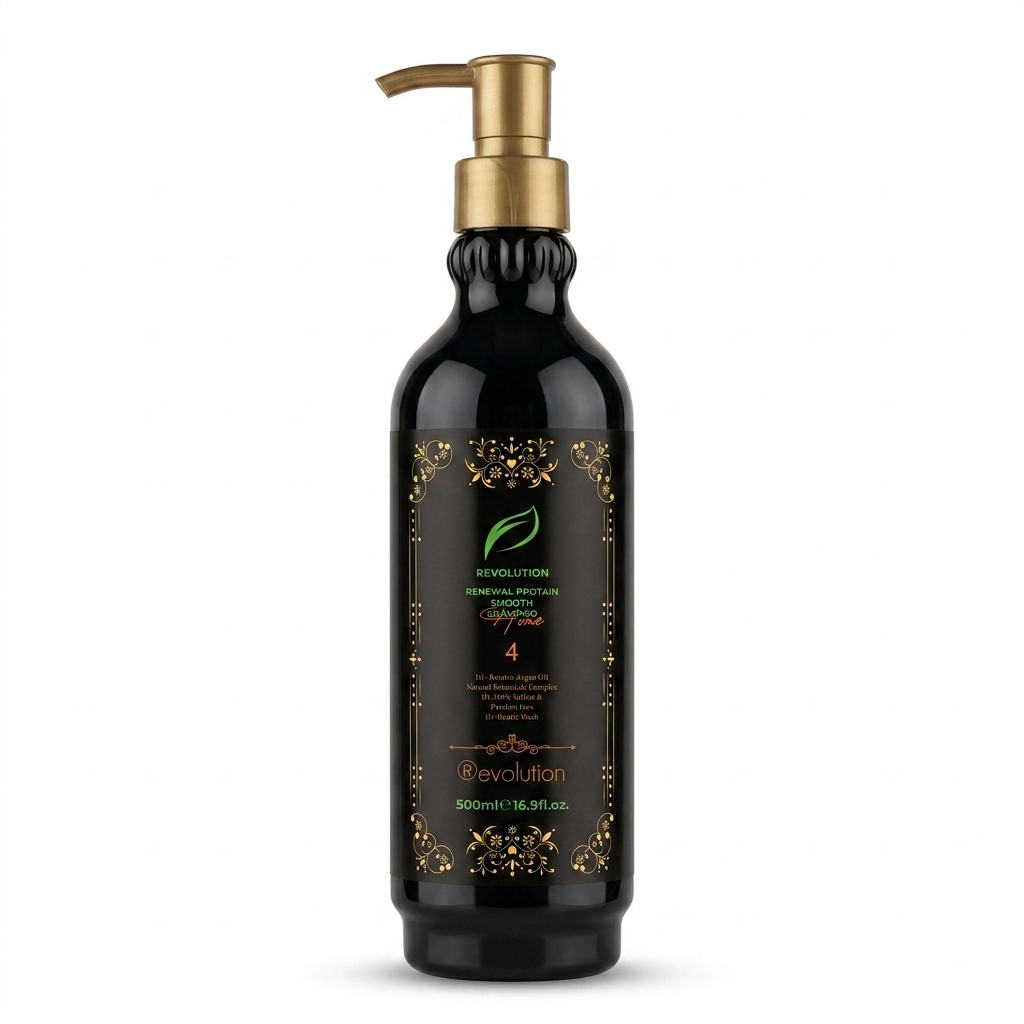 شامبو وبلسم ريفولوشن الخالي من السلفات والبارابين (Revolution Renewal Protein Smooth Shampoo & Conditioner)