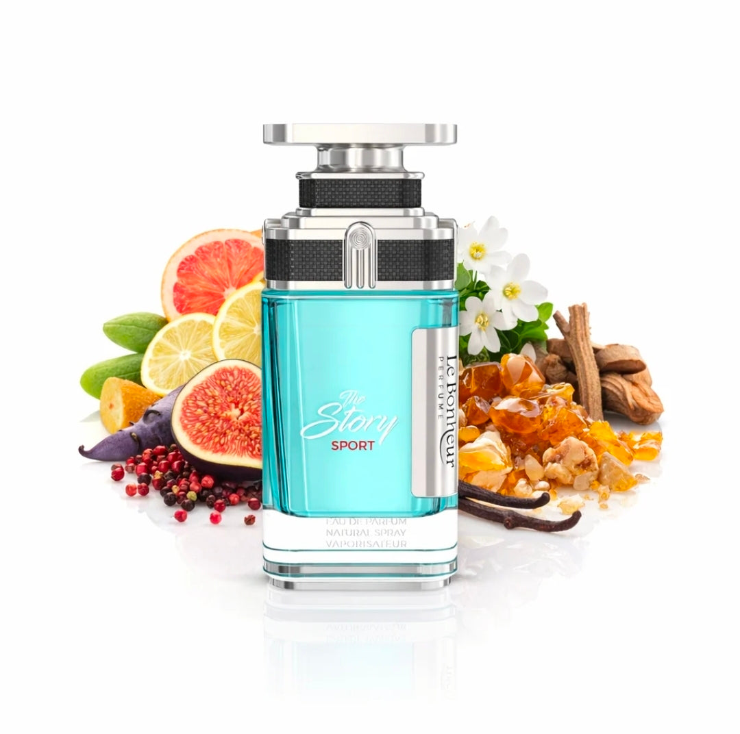 عطر لابونير ذا ستوري سبورت للرجال - أو دي بارفيوم 100 مل (The Story Sport by Le Bonheur)
