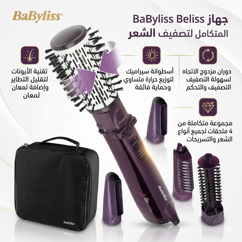 فرشاة استشوار الهواء الساخن من بيبي ليس (BaByliss)